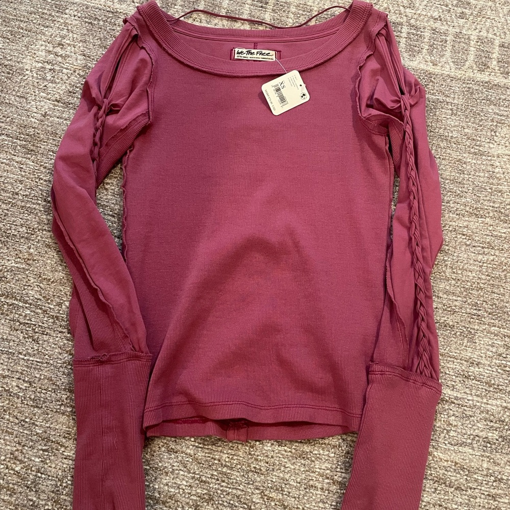 Free People braided top